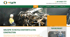 Desktop Screenshot of incycleshotcrete.com.au