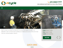 Tablet Screenshot of incycleshotcrete.com.au